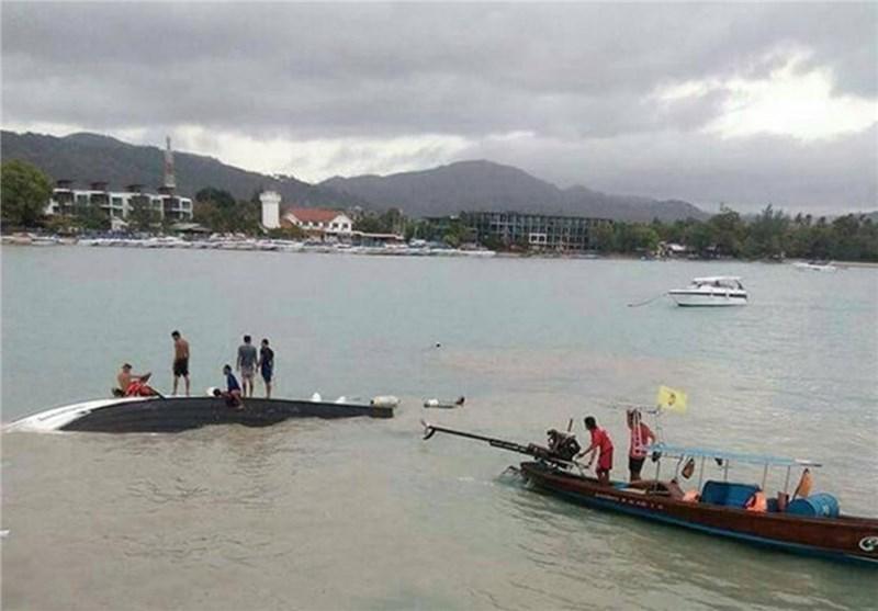 3 کشته، 4 زخمی و یک مفقود در سانحه واژگونی قایق گردشگران در تایلند
