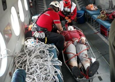 خبرنگاران بالگرد هلال احمر کوهنورد 50 ساله شمیرانی را از ارتفاعات نجات داد