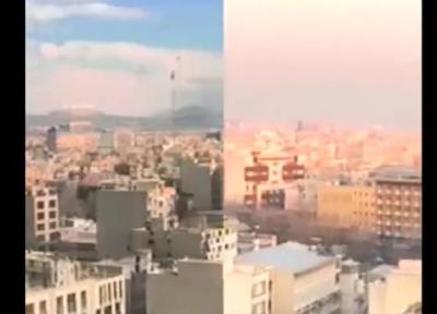 هوای آلوده و تمیز تهران در یک نگاه